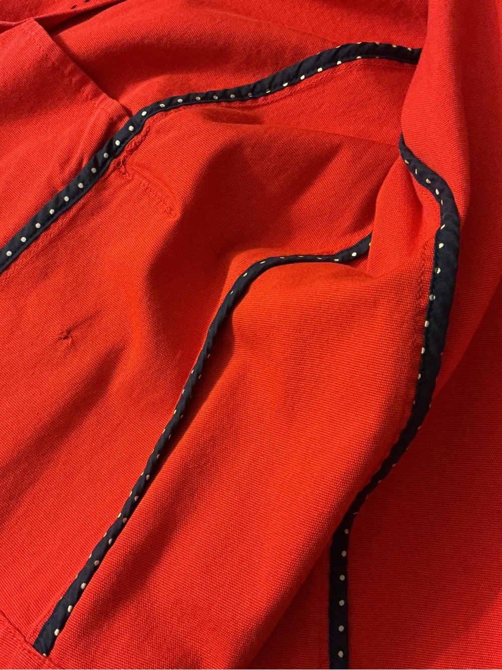 L.L. Bean Red Button-Front Jean Jacket - Picture 12 of 12